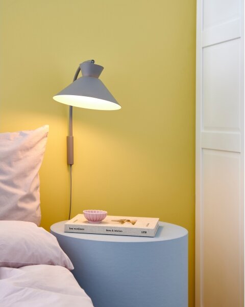 Nordlux - Nástěnná lampa DIAL 1xE27/40W/230V šedá