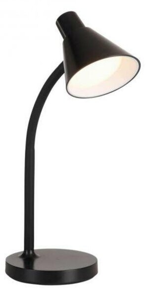 JUST LIGHT LED stolní lampa černá s vypínačem flexibilní na psací stůl 3000K LD 11248-18