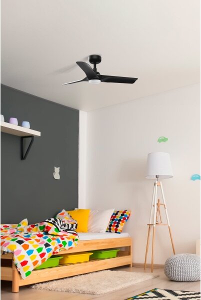 FARO 33825-1TW-LED Stmív. ventilátor HEY S LED/10W/230V 2700/3000/4000K černá+DO