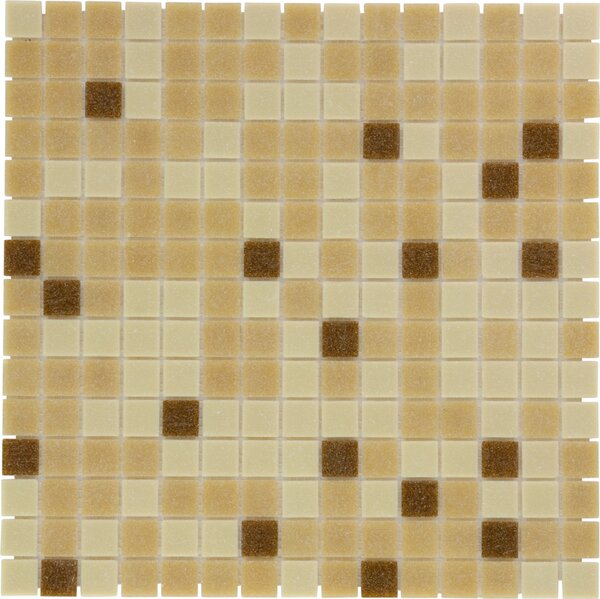 The Mosaic Factory Obklad skleněná béžová Mozaika Brown mix 2x2 (32,3x32,3) cm - GM55