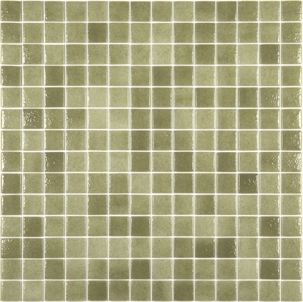 Hisbalit Skleněná mozaika zelená Mozaika 369A 2,5x2,5 (33,3x33,3) cm - 25369ALH