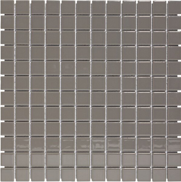 The Mosaic Factory Keramická mozaika šedá Mozaika Grey Glossy 23 2,3x2,3 (30x30) cm - AF230440