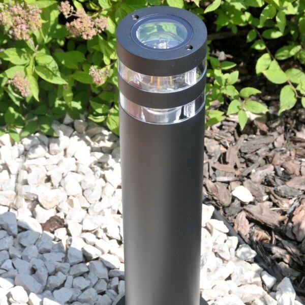 Venkovní lampa RINO 1xE27/12W/230V IP54 74 cm černá