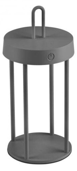 JUST LIGHT LED stolní lampa na baterie černá 28cm dotykový stmívač IP44 zahradní svítidlo 2700K LD 19300-18