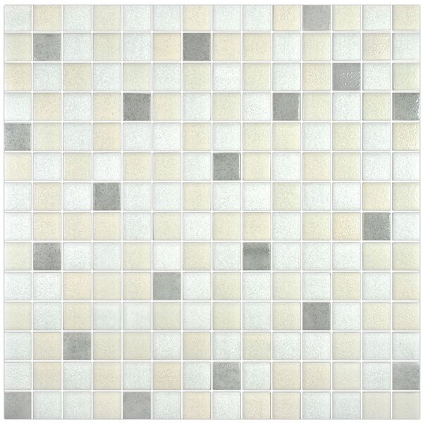 Hisbalit Skleněná mozaika béžová Mozaika CASABLANCA 2,5x2,5 (33,3x33,3) cm - 25CASABLH
