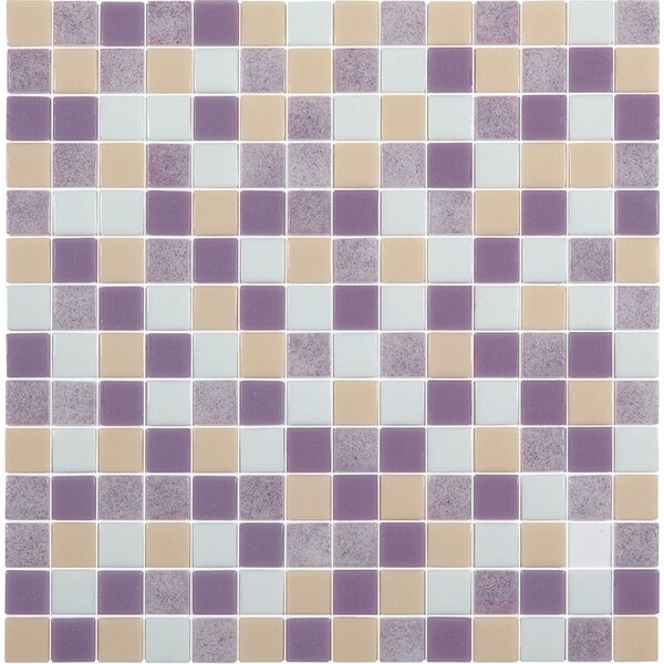 Hisbalit Obklad skleněná fialová Mozaika VIENNA 2,5x2,5 (33,3x33,3) cm - 25VIENNLH
