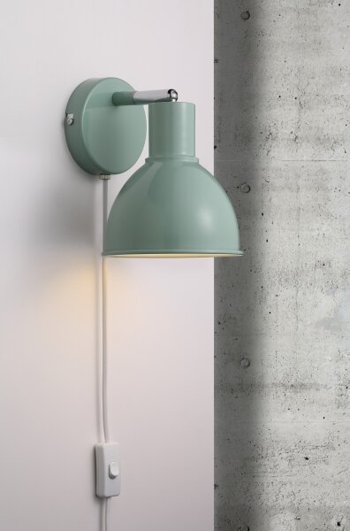 Nordlux - Nástěnné bodové svítidlo POP 1xE27/18W/230V mintová