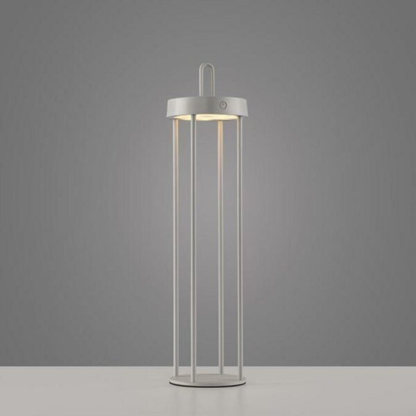 JUST LIGHT LED stolní lampa na baterie mobilní 50cm dotykový stmívač IP44 zahradní svítidlo 2700K LD 19301-40