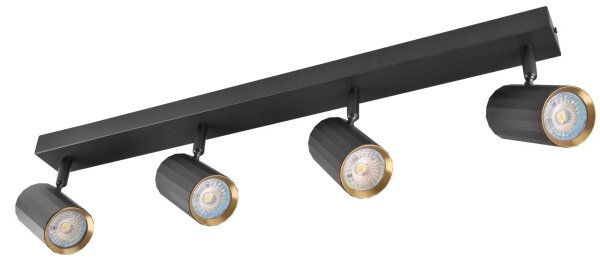 Bodové svítidlo NICEA 4xGU10/10W/230V černá