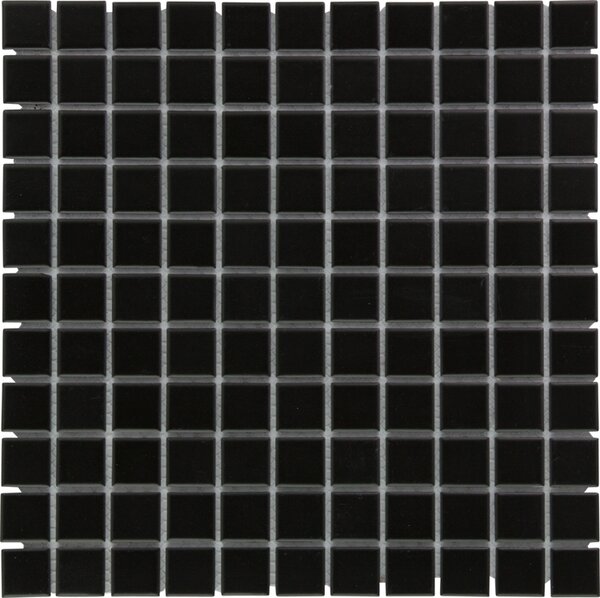FIN Keramická mozaika černá Mozaika Black mat 23 2,3x2,3 (30x30) cm - AM230317