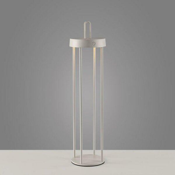 JUST LIGHT LED stolní lampa na baterie mobilní 50cm dotykový stmívač IP44 zahradní svítidlo 2700K LD 19301-40