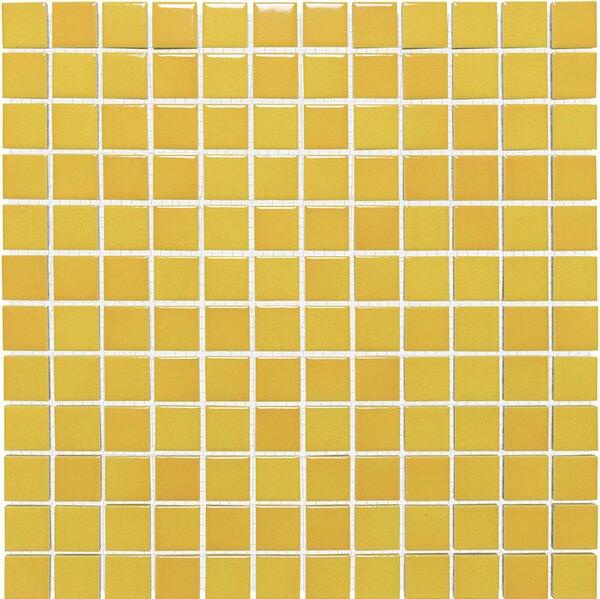 The Mosaic Factory Keramická mozaika žlutá Mozaika Flamed Yellow Glossy 23 2,3x2,3 (30x30) cm - AF230002
