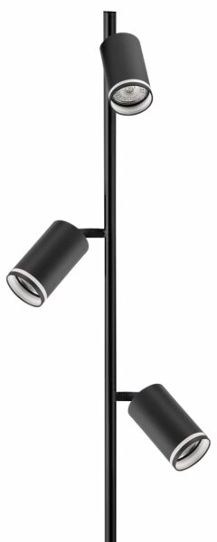 Stojací lampa PARIS 3xGU10/12W/230V černá