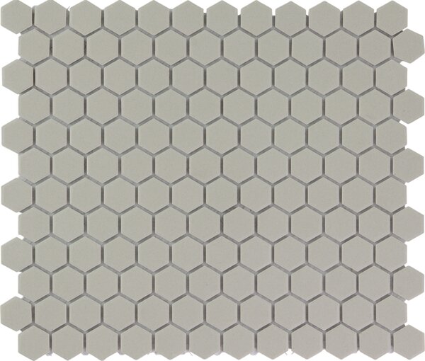 FIN Keramická mozaika šedá Mozaika HEX 2 Grey 2,3x2,6 (26x30) cm - LOH2029