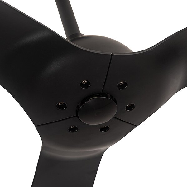 Stropní ventilátor pr. 132 cm IP44 černá + dálkové ovládání