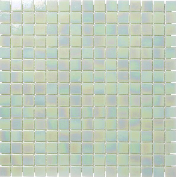 The Mosaic Factory Skleněná mozaika zelená Mozaika Light Green Pearl 2x2 (32,3x32,3) cm - GMP234