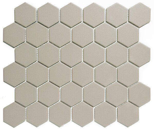 FIN Keramická mozaika šedá Mozaika HEX 5 Grey 5,1x5,9 (28,1x32,5) cm - LOH1029
