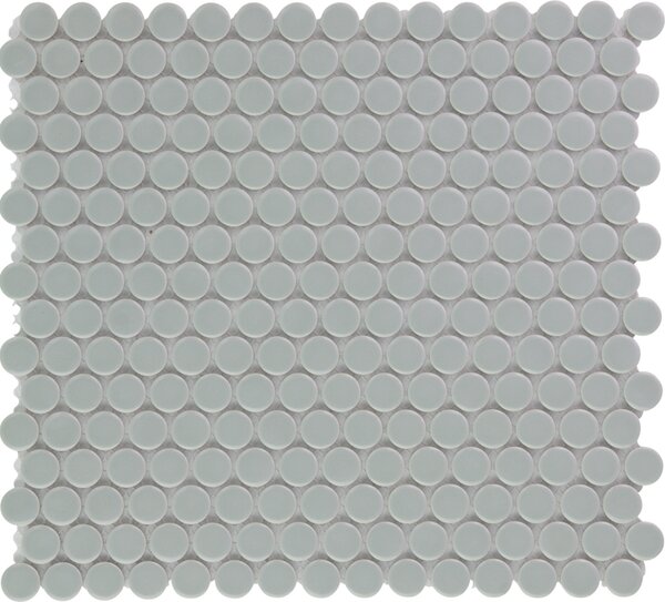 The Mosaic Factory Keramická mozaika šedá Mozaika Grey Blue Glossy prům. 1,9 (31,5x29,4) cm - VKN400