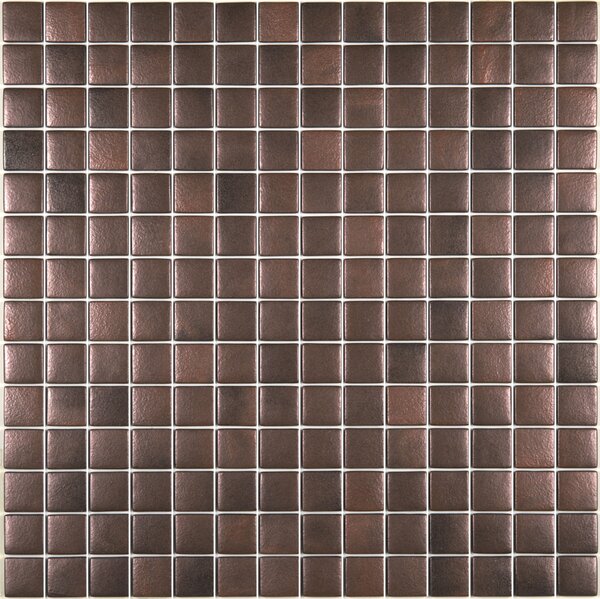 Hisbalit Skleněná mozaika hnědá; měděná Mozaika 710 2,5x2,5 (33,3x33,3) cm - 25710LH