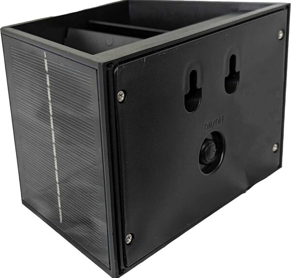 LED Solární nástěnné svítidlo CUBUS 2xLED/1,5W/3,7V 1500 mAh IP54