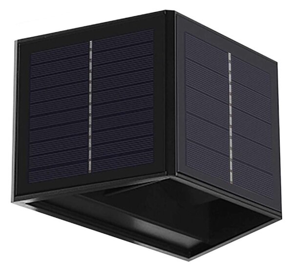 LED Solární nástěnné svítidlo CUBUS 2xLED/1,5W/3,7V 1500 mAh IP54