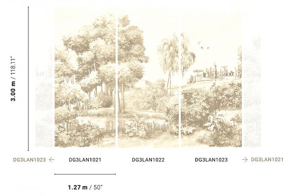 Vliesová fototapeta na zeď, Krajina, DG3LAN1022, Wall Designs III, Khroma by Masureel