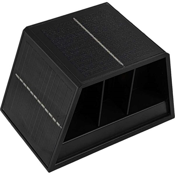 LED Solární nástěnné svítidlo CUBUS 2xLED/1,5W/3,7V 1500 mAh IP54