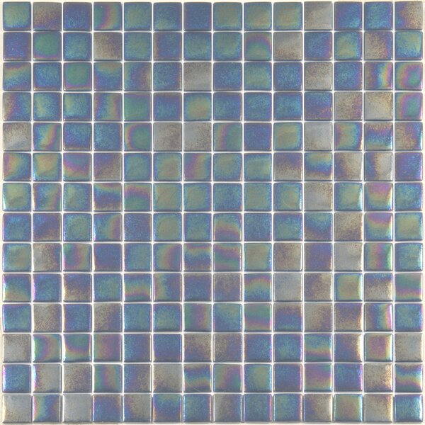 Hisbalit Skleněná mozaika modrá Mozaika 714 2,5x2,5 (33,3x33,3) cm - 25714LH