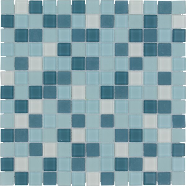 The Mosaic Factory Obklad skleněná zelená Mozaika Green mix 2,3x2,3 (31,8x31,8) cm - MOMIX30