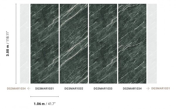 Vliesová fototapeta na zeď, Zelený mramor, DG3MAR1034, Wall Designs III, Khroma by Masureel