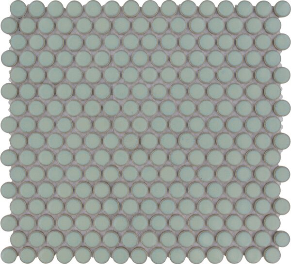 The Mosaic Factory Keramická mozaika zelená Mozaika Light Green Glossy prům. 1,9 (31,5x29,4) cm - VKN500