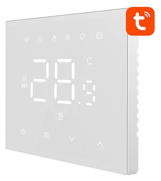 Chytrý termostat Avatto WT410-16A-W elektrické topení 16A WiFi