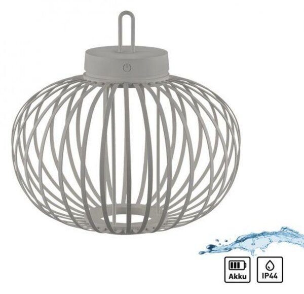 JUST LIGHT LED stolní lampa průměr 36cm moblní na baterie USB IP44 stmívatelné dotykem 2700K LD 19304-40