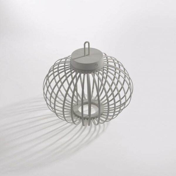 JUST LIGHT LED stolní lampa průměr 36cm moblní na baterie USB IP44 stmívatelné dotykem 2700K LD 19304-40