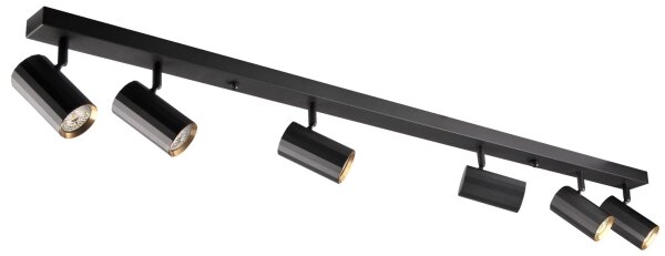 Bodové svítidlo NICEA 6xGU10/10W/230V černá