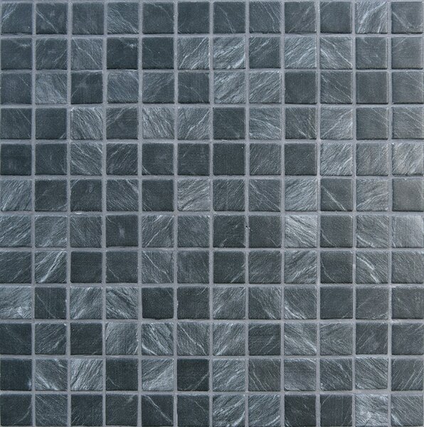 MOSAVIT Skleněná mozaika černá Mozaika MARBLE PIZZARRA 2,5x2,5 (31,6x31,6) cm - PIZZAR