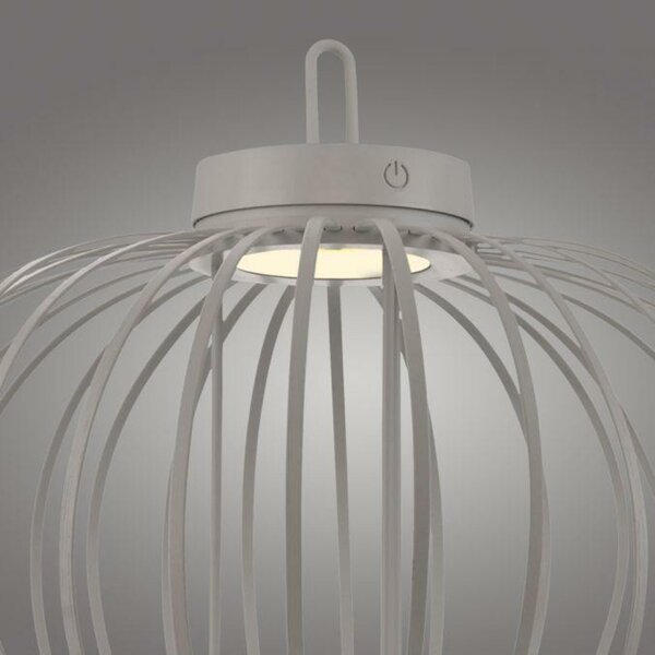 JUST LIGHT LED stolní lampa průměr 46cm moblní na baterie USB IP44 stmívatelné dotykem 2700K LD 19305-40