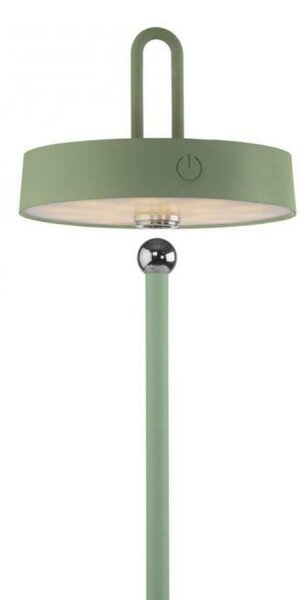 JUST LIGHT LED stolní lampa zelená na baterie dotykový stmívač ochrana proti stříkající vodě USB 2700K LD 19310-43