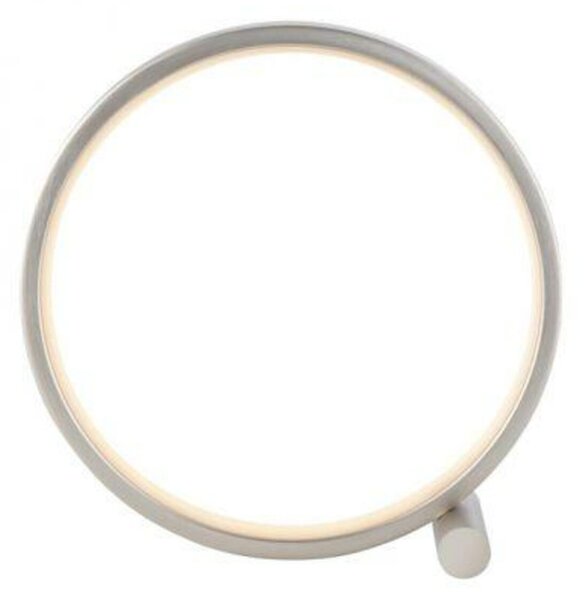 JUST LIGHT LED stolní lampa stříbrný kruh minimalistické šňůrový vypínač 3000K LD 15395-21