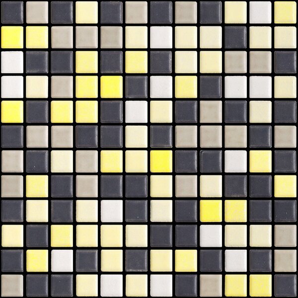 APPIANI Keramická mozaika žlutá Mozaika ENERGY 01-25 2,5x2,5 (30x30) cm - XENE701