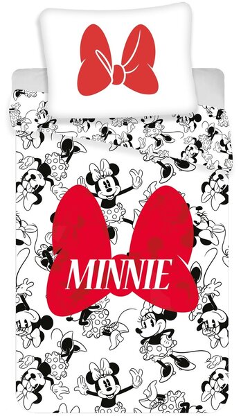 Bavlněné povlečení Minnie red bow