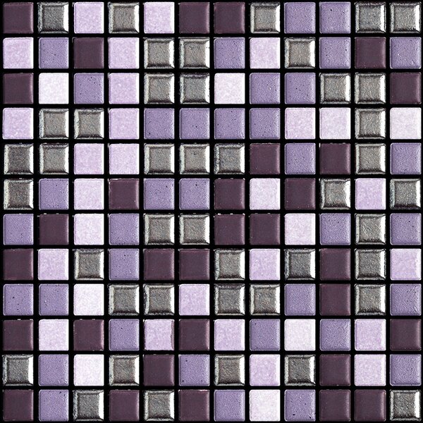 APPIANI Keramická mozaika fialová Mozaika METROPOLITAN BUMP 02-25 2,5x2,5 (30x30) cm - XMBM702