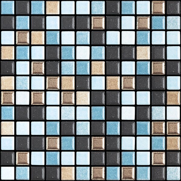 APPIANI Keramická mozaika modrá Mozaika FUSION 03-25 2,5x2,5 (30x30) cm - XFUS703