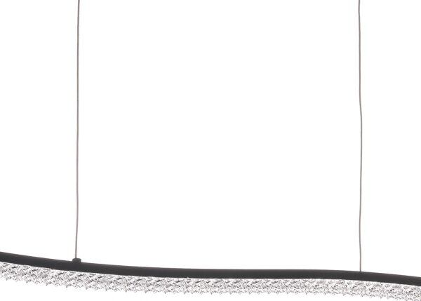 ONLI - LED Lustr na lanku ONDA LED/30W/230V 4000K černá