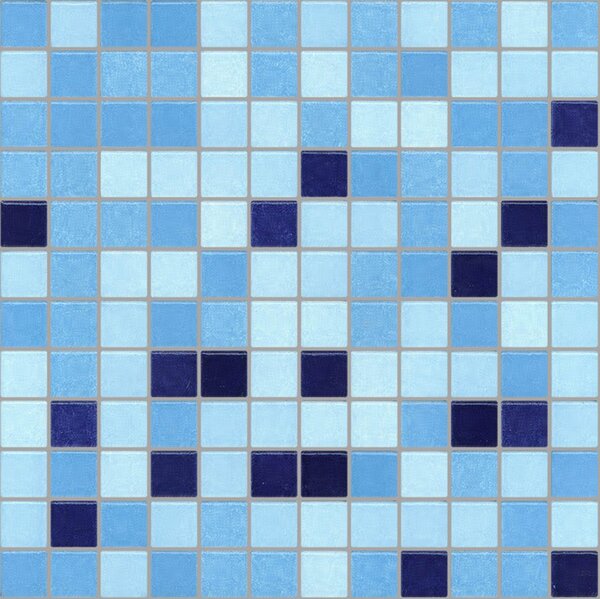APPIANI Keramická mozaika modrá Mozaika XWELL704 2,5x2,5 (30x30) cm - XWEL704