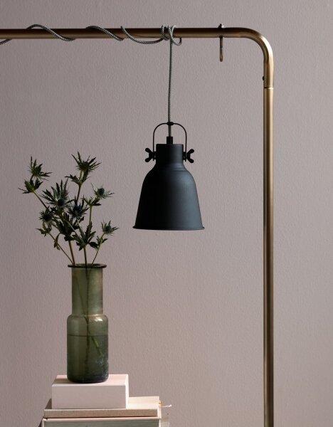 Nordlux - Lustr na lanku ADRIAN 1xE27/25W/230V pr. 16 cm antracit