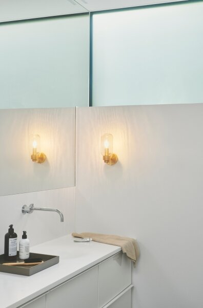 Nordlux - Koupelnové nástěnné svítidlo TUTAN 1xE14/25W/230V IP44 mosaz