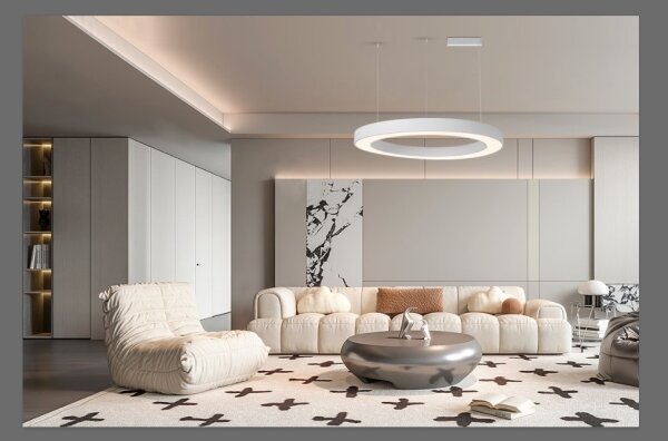 Immax NEO 07214L - LED Stmívatelný lustr PASTEL LED/68W/230V bílá 95cm Tuya + DO