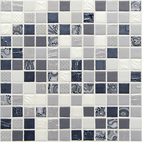 MOSAVIT Skleněná mozaika šedá Mozaika GALAXY ORION 2,5x2,5 (31,6x31,6) cm - GALORI