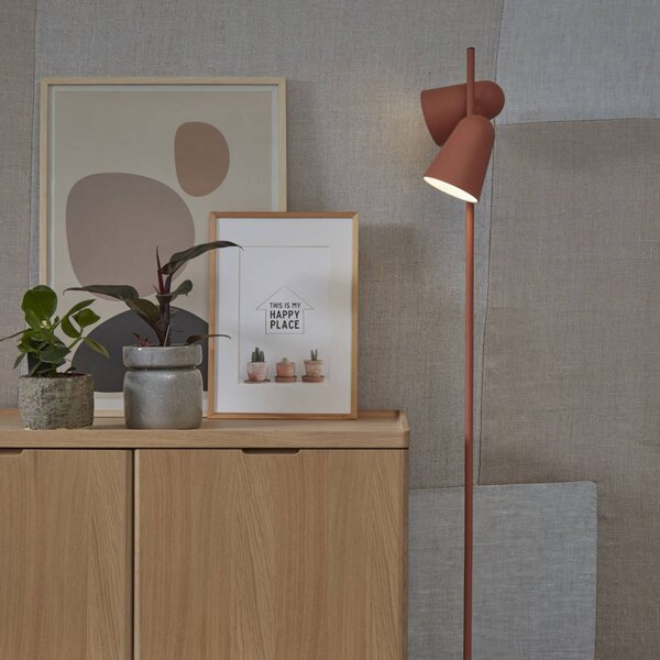 IT´S ABOUT ROMI It's about RoMi Salamanca stojací lampa, terakota, 2 žárovky, Terakota, Obývací pokoj / jídelna, kov, Moderní